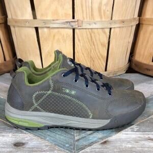 Teva Fire Brown Leather Green Multi Sport Hiking Sneakers Shoes US Boys Size 3.5